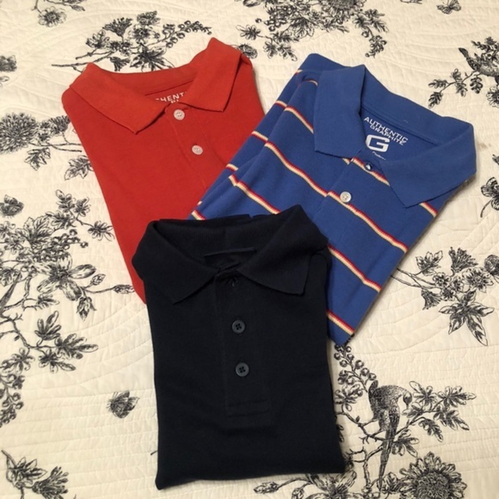 Lot of 3 brand new w/tags boys polo shirts